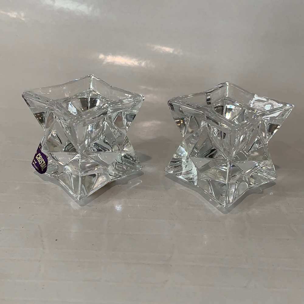 New with tags crystal 24 % lead made in the US